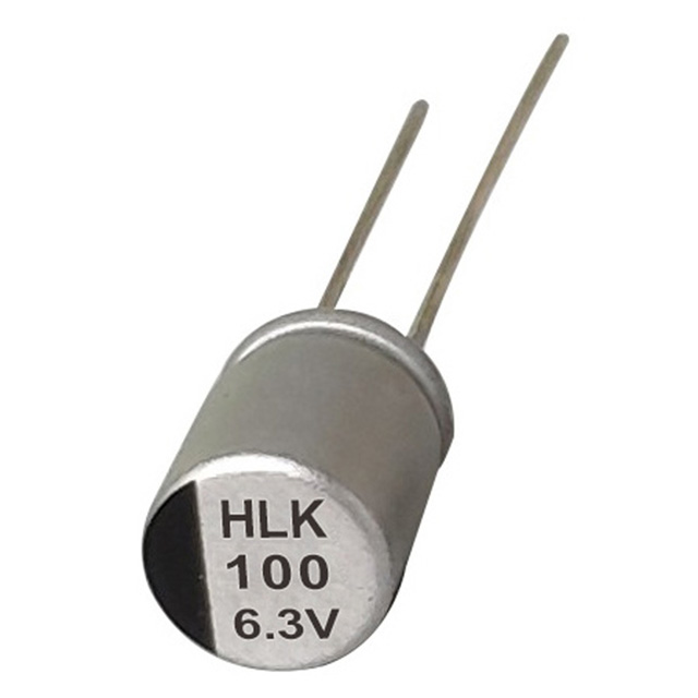 HLK 120 درجه سانتیگراد درجه حرارت بالا ، خازن الکترولیتی آلومینیومی پلیمری ESR کم